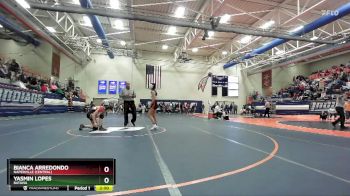 130 lbs Cons. Round 4 - Bianca Arredondo, Naperville (Central) vs Yasmin Lopes, Batavia