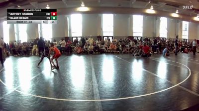63 lbs Champ. Round 1 - Blake Reams, Smithfield Youth Wrestling vs Jeffrey Hannon, Grizzly Wrestling Club
