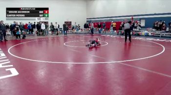 121 lbs Champ. Round 1 - Grahm Jacobson, New Richland-H-E-G vs Carter Peters, Buffalo