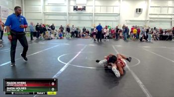 80 lbs Quarterfinals (8 Team) - Mason Myers, Armory Athletics vs Shion Holmes, Ohio Gold 24K