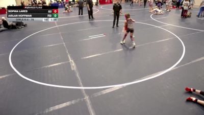 Girls K-8 - 80 Sophia Lares, Albert Lea-Girls vs Aislan Hoffman, PEM-Girls