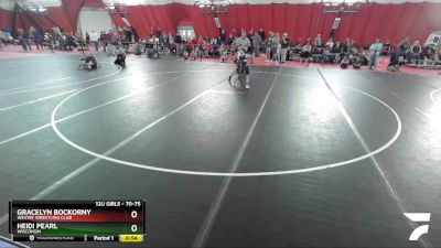 70-75 lbs Round 1 - Gracelyn Bockorny, Westby Wrestling Club vs Heidi Pearl, Wisconsin