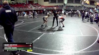 80 lbs Cons. Round 3 - Brecken Rader, Monarch Wrestling Club - David City vs Henry Wichman, Nebraska Boyz