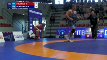 125 kg 1/4 Final - Nicolae Stratulat, Moldova vs Wyatt Avery Hendrickson, United States