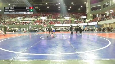 90 lbs Cons. Semi - Chris Tezak, Lockwood Wrestling Club vs Luka Moran, Shepherd Wrestling Club
