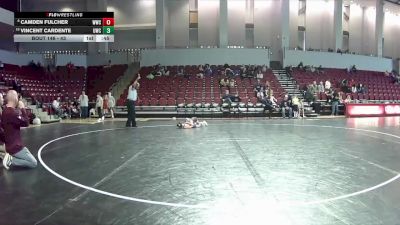 43 lbs Cons. Round 1 - Vincent Cardente, Poquoson Athletic Association vs Camden Fulcher, Williamsburg Wrestling Club