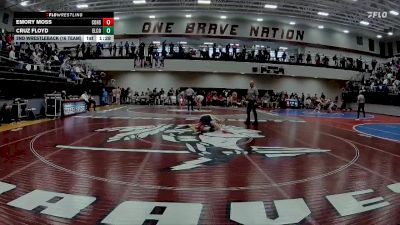 120 lbs 2nd Wrestleback (16 Team) - Emory Moss, Commerce Hs vs Cruz Floyd, Elbert County