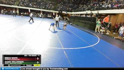 71 lbs Quarterfinal - Kaden Williamson, Sebolt Wrestling Academy vs Breck White, Immortal Athletics WC