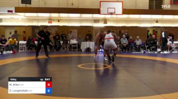 130 kg Semifinal - Malcolm Everton Alexander Allen, USA vs Donald Robert Longendyke, USA