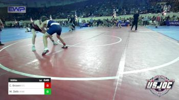 100 lbs Consi Of 8 #2 - Corbin Brown, Shawnee Takedown Club vs Mason Delk, Honey Badgers Wrestling Club