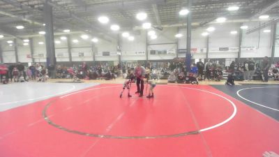 40 lbs Quarterfinal - Reese King, Crater Mat Club vs Elliana Rodriguez, Madera WC