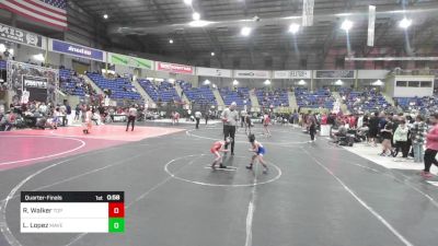 43 lbs Quarterfinal - Rourke Walker, Top Notch WC vs Luis Lopez, Maverick Elite