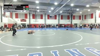 140 lbs Cons. Round 6 - Kara Ferguson, Eagle vs Sarah Tomlinson, Meridian