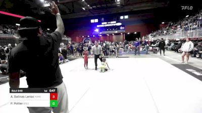 62 lbs Final - Anthony Salinas Lenox, Pomona Elite vs Peyton Potter, Green River Grapplers