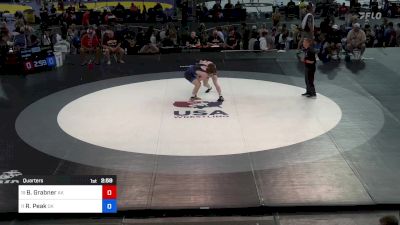 132 lbs Quarters - Brian Grabner, AK vs Rhett Peak, OK