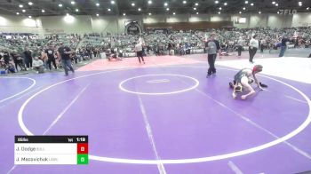 95 lbs Round Of 16 - Jordan Dodge, Bulldog Wrestling Club vs Jacob Macovichuk, Lassen Wrestling Association