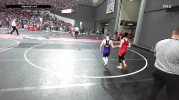 80 lbs Cons. Round 2 - Shaun Gilson, Slinger vs Jordan Shotliff, Stoughton Vikings Wrestling Club