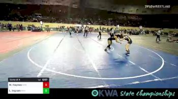 123 lbs Consi Of 4 - Mychaela Haynes, Kingfisher vs Lei'Lani Ingram, HURRICANE WRESTLING ACADEMY