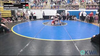 140 lbs Semifinal - Hagen Remus, Barnsdall Youth Wrestling vs Gabriel Marmaduke, Duncan Demon Wrestling