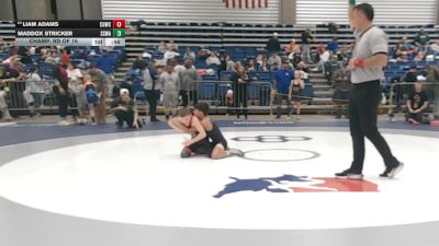 77 lbs Champ. Rd Of 16 - Maddox Stricker, SWAT - Savage Wrestling Athletic Team vs Liam Adams, Center Grove Wrestling Club