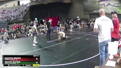 75 lbs Finals (8 Team) - Kashton Brown, Nebraska Maize vs Brooks Blevins, Kansas Anaconda