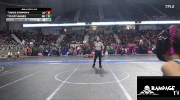 60 lbs Quarterfinal - Jolee Stephens, South Central Punisher vs Elody Nilges, Bobcat Wrestling Club