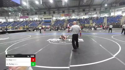 105 lbs Consi Of 16 #2 - Eli Kop, Montezuma-Cortez Middle School vs Atley Pulley, Wellington Eagles