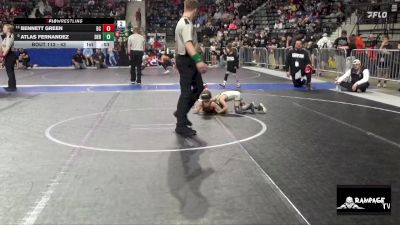 43 lbs Cons. Semi - Atlas Fernandez, Derby vs Bennett Green, Bourbon County