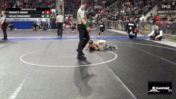 43 lbs Cons. Semi - Atlas Fernandez, Derby vs Bennett Green, Bourbon County