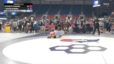 130 lbs Cons. Rd Of 64 - Elizabeth Sherman, MT vs Sophie Bowers, IL