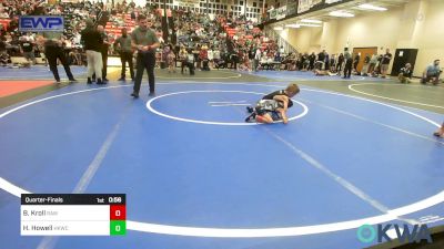 37 lbs Quarterfinal - Benjamin Kroll, Raw Wrestling Club vs Henry Howell, Henryetta Knights Wrestling Club