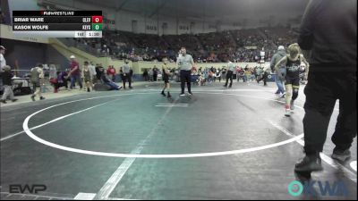 76 lbs Round Of 16 - Briar Ware, Cleveland Take Down Club vs Kason Wolfe, Keystone Kids Wrestling Club