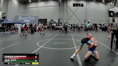 72 lbs Round 2 (4 Team) - Brody Bafia, Kings K6 vs Cameron Doroshenko, Mat Assassins Red