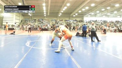 182 lbs Round Of 64 - Jack Solinger, SC vs Jeremiah Smart, PA