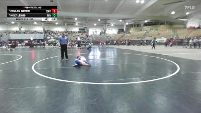 55 lbs Quarterfinal - Kolt Lewis, TN Wrestling Academy vs Kellan Green, Higher Calling Wrestling