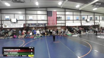 40 lbs 3rd Place Match - Maizy Petersen, Champions Wrestling Club vs Evangelina Garcia, Stallions Wrestling Club