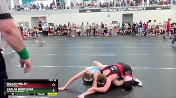92 lbs Round 2 (6 Team) - Carlos Rodriguez, Florida Scorpions vs Dallan Walsh, Elite Misfits