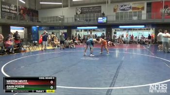 132 lbs Cons. Round 5 - Gavin Pozzie, Unattached vs Weston Neutz, Collierville High School