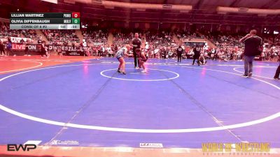 110 lbs Consi Of 8 #2 - Lillian Martinez, Pomona Elite vs Olivia Diffenbaugh, Mulvane Jr Wrestling