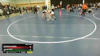 145 lbs Cons. Round 3 - Maximus Morse, CT vs Hayze Ivey, OK