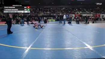 98 lbs Cons. Round 6 - Titus Parsons, Weiser vs Kaynon Navarro, Nampa