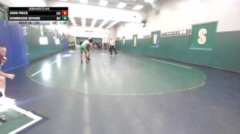132 lbs Champ. Round 1 - Dominique Moore, Mission Vista vs John Price, Carlsbad