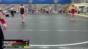 132 lbs Quarterfinal - Vincent Paolucci, Archbishop Spalding vs Cole Genua, McDonogh School