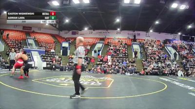 285 lbs Quarterfinals (8 Team) - Easton Wisniewski, Whitehall vs Adrian Lara, Hart