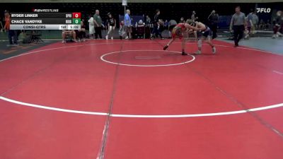 110 lbs Consi-qtrs - Ryder Linker, Spring Grove vs Chace VanDyke, Ridgebury