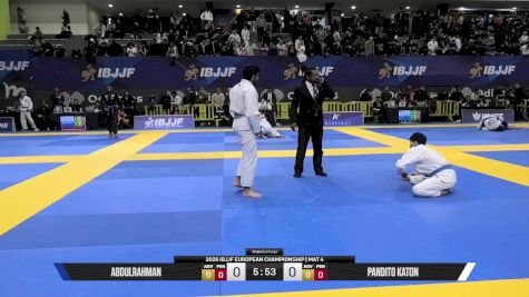 Pandito Katon vs Abdulrahman 2026 European Jiu-Jitsu IBJJF Championship