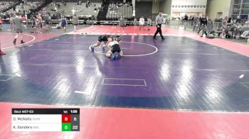 97 lbs Rr Rnd 3 - David McNally, Doughboy vs Kellen Sanders, Roundtree Wrestling Academy Black