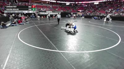 120 lbs Quarters - Kolten Bollig, Evansville vs Jordan Feit, Mosinee