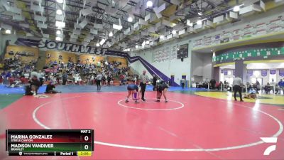 170 Girls Quarterfinal - Marina Gonzalez, Steele Canyon vs Madison Vandiver, Brawley