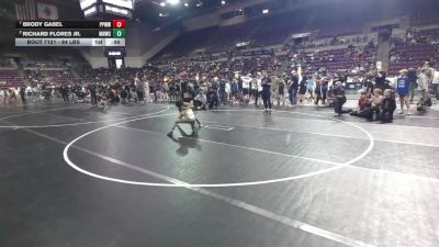 88 lbs Quarters - Brody Gabel, Pikes Peak Warriors Wrestling vs Richard Flores Jr., Mile High Wrestling Club